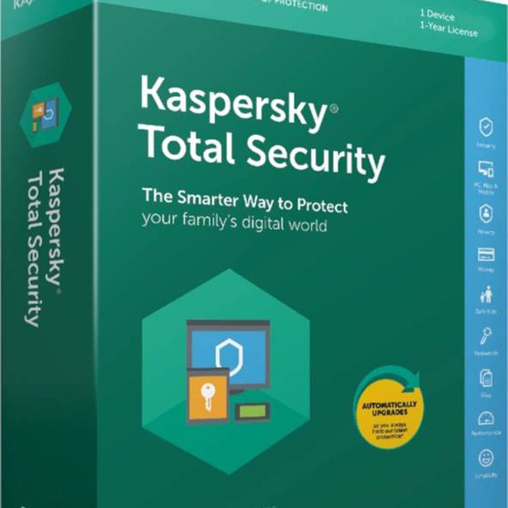 Kaspersky Total Security for Mac/Windows 1years – 3Device Subscription worldwide activatable
