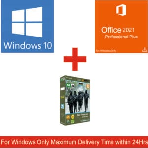 Super Saver 3-in-1 Combo | Win10Pro + Office 2021 Pro + Total Security Antivirus Premium | For windows -