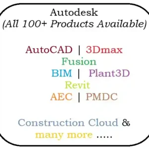 Autodesk AutoCAD, Revit, 3D Max, and many more.