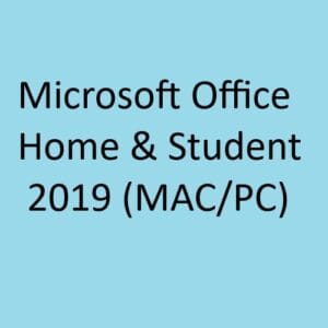 Microsoft Office Home & Student 2019 (MAC/PC)