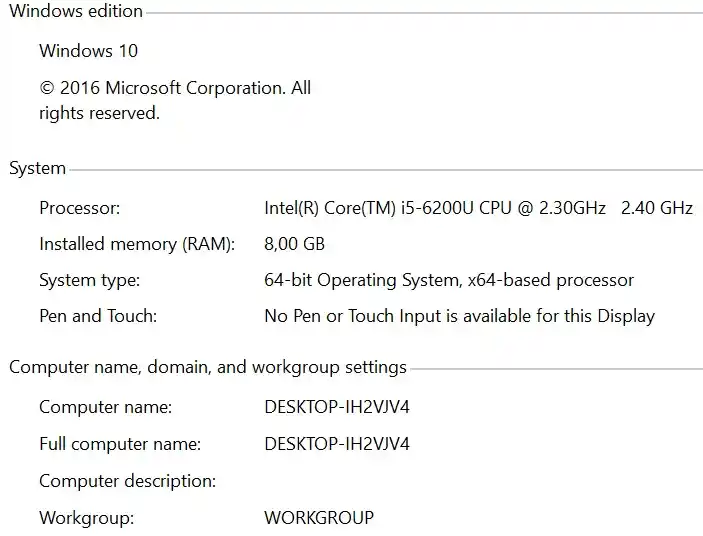 Windows 10 Professional 1 Windows 10 Professional