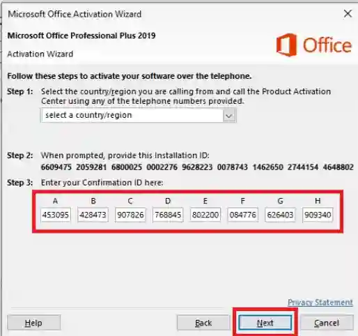 Buy GETCID Credit to Get Confirmation ID 1 Microsoft Office