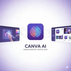 CANVA AI' and 'DESIGN SMARTER. FASTER. 2026