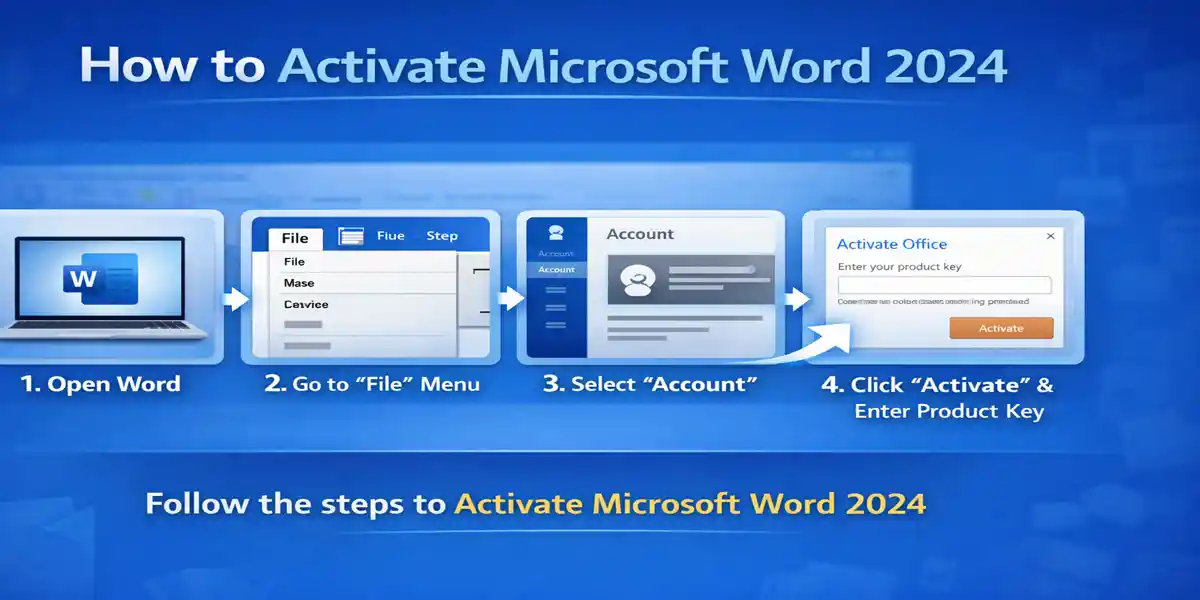 Microsoft Office Word 2024 activation process