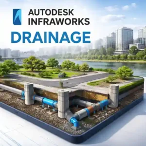 Autodesk InfraWorks Drainage: 3D Model of Underground Drainage System in Modern City