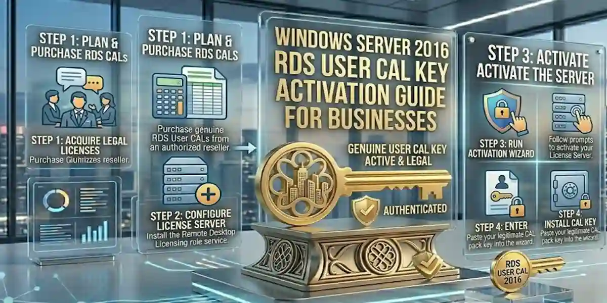 Windows Server 2016 RDS User CAL Key Activation Guide for Businesses