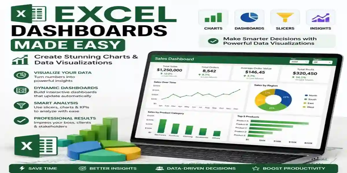 Excel Dashboards Made Easy Create Stunning Charts & Data Visualizations