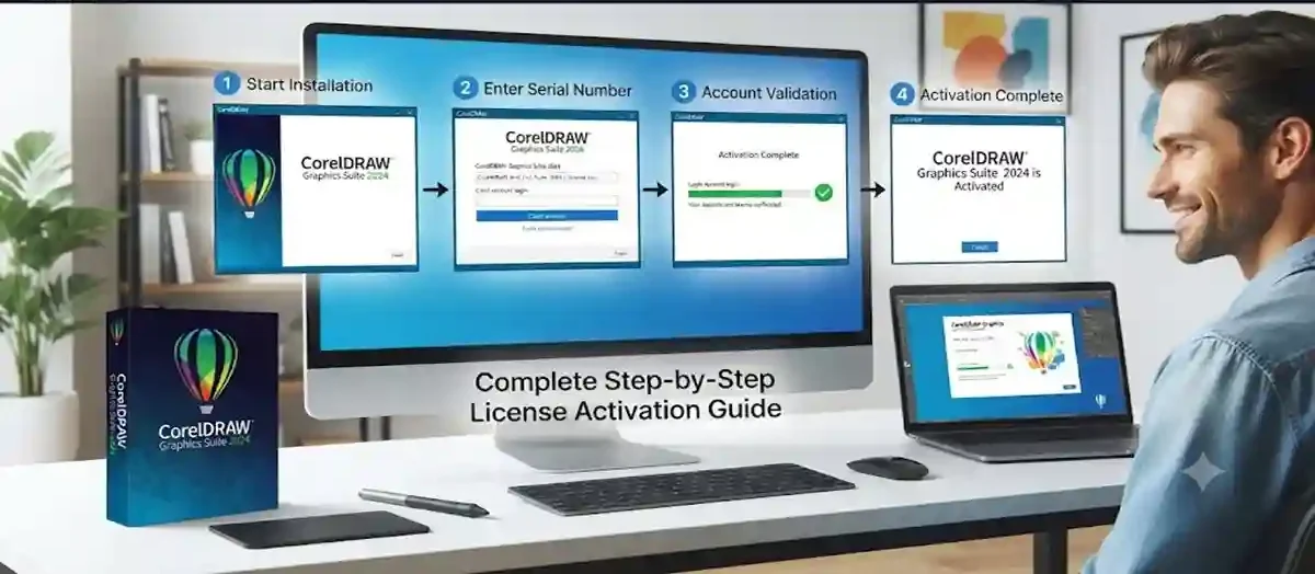 How to Activate CorelDRAW Graphics Suite 2024 | Complete Step-by-Step License Activation Guide