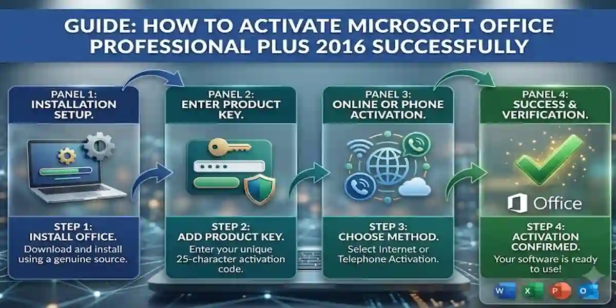 How to Activate Microsoft Office Professional Plus 2016 Successfully – Complete Setup & Activation Tutorial