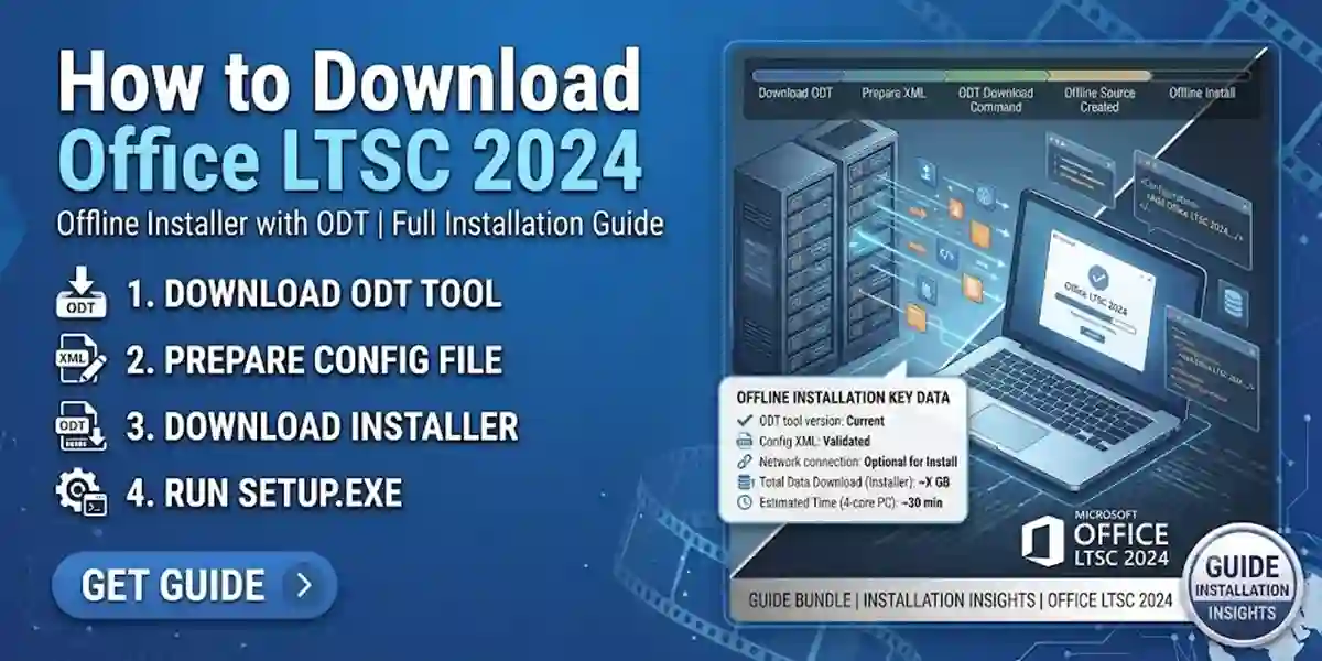 How to Download Office LTSC 2024 Offline Installer with ODT | Full Installation Guide